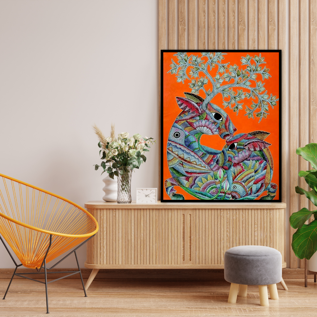 Motherhood | Gond painting
