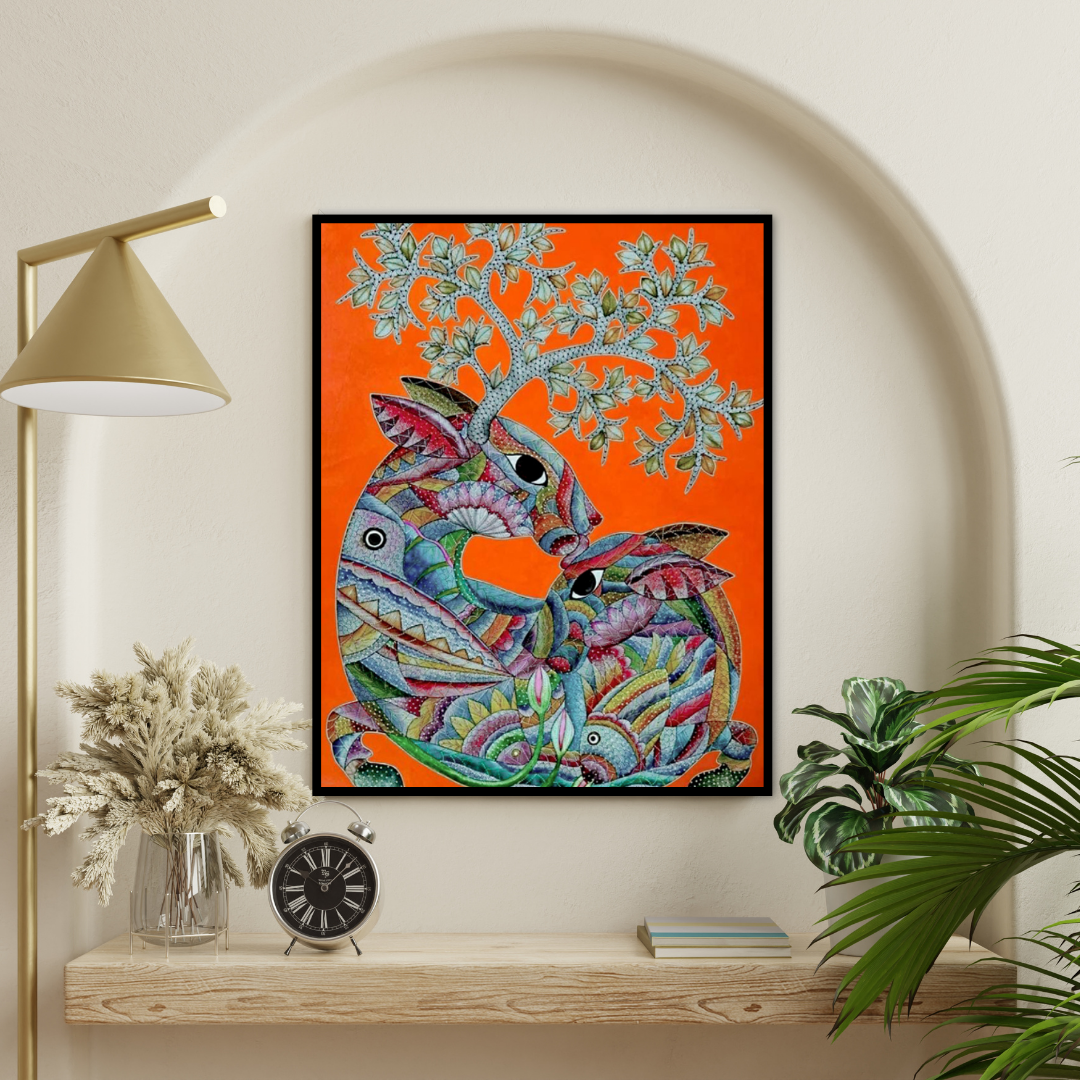 Motherhood | Gond painting
