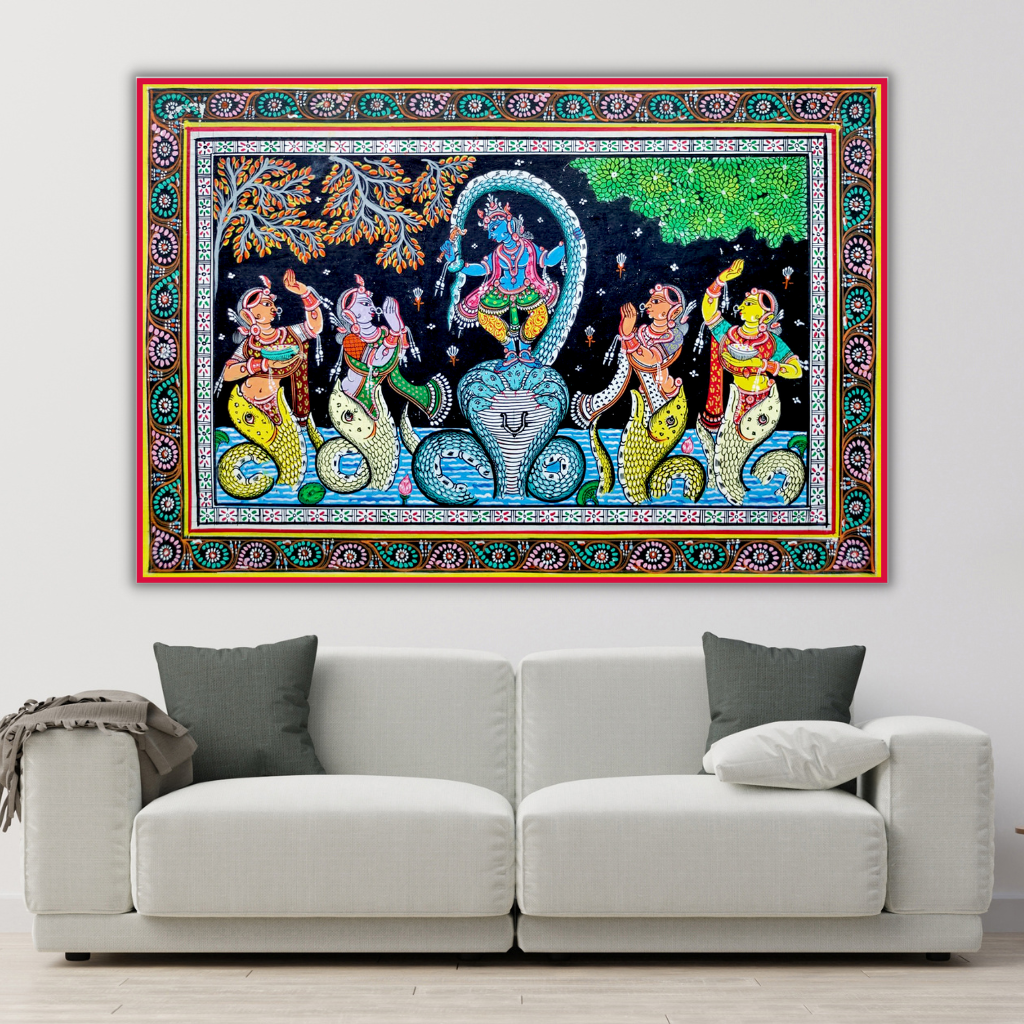 Krishna Dancing on Kalia Naag