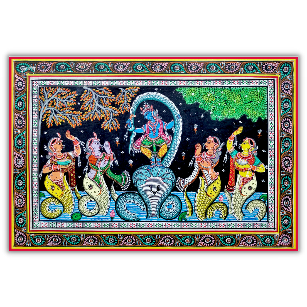 Krishna Dancing on Kalia Naag