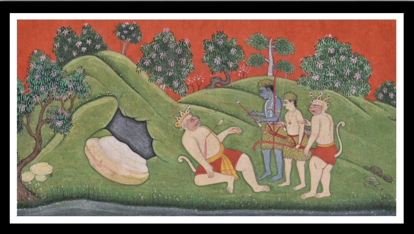 Bali Vadh scene of Ramayana