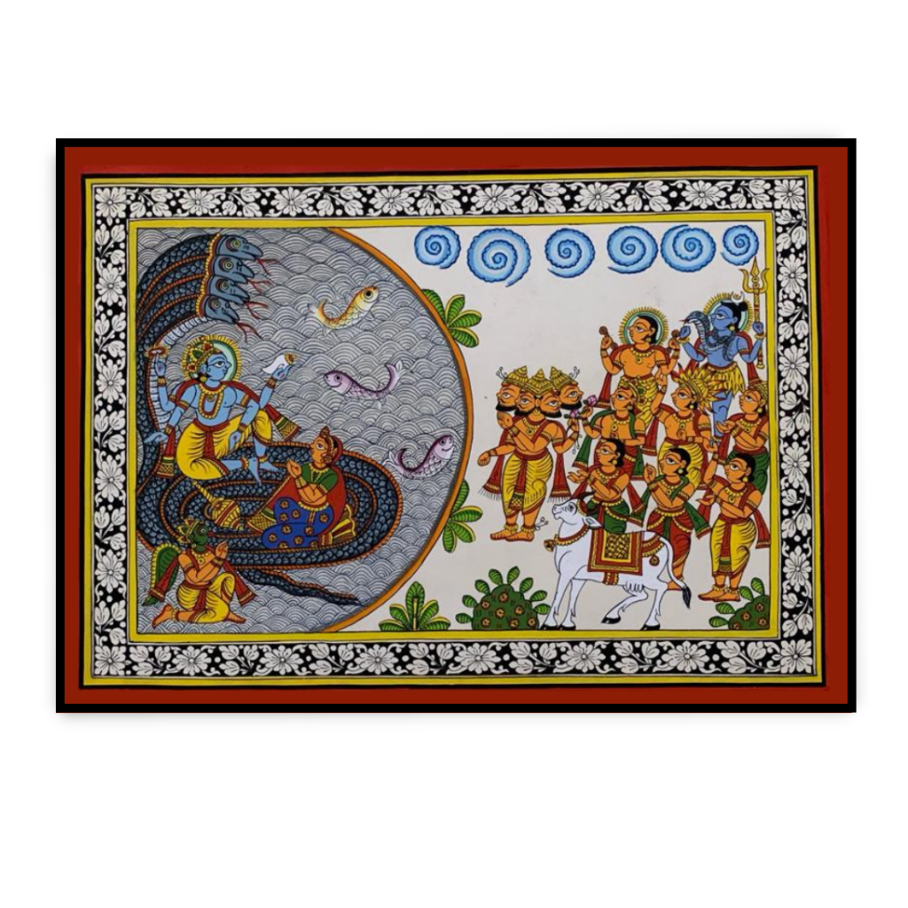 Lord Vishnu | Phad painting
