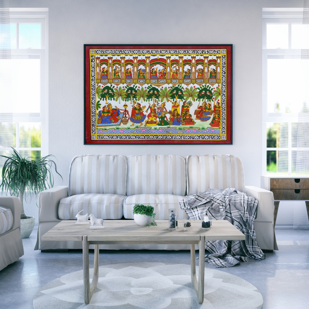 Royal Procession | Phad painting