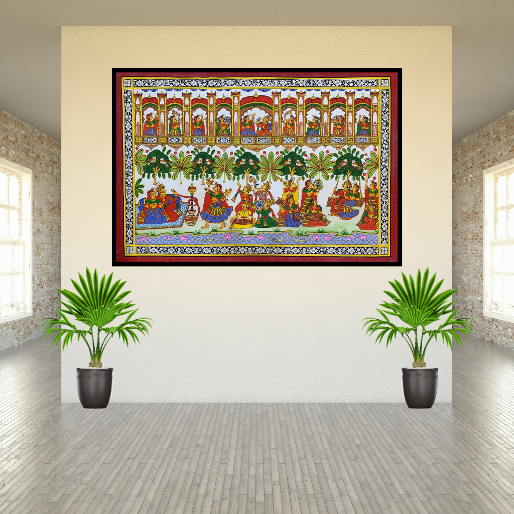 Royal Procession | Phad painting