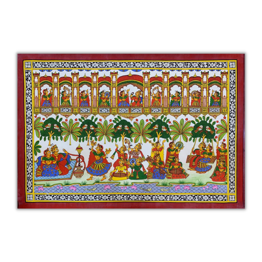 Royal Procession | Phad painting