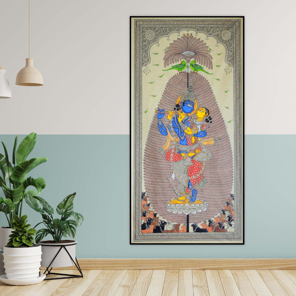Radha-Krishna ( A Divine Love ) | Pattachitra Painting