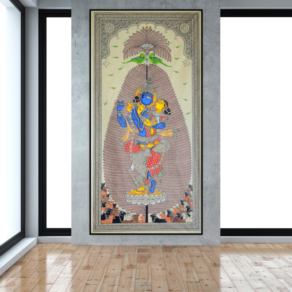 Radha-Krishna ( A Divine Love ) | Pattachitra Painting