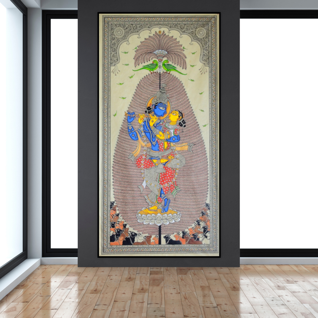 Radha-Krishna ( A Divine Love ) | Pattachitra Painting