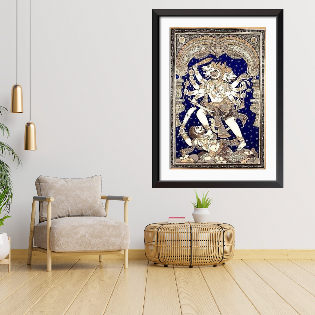 Panchmukhi Hanuman | Pattachitra Hanuman Painting
