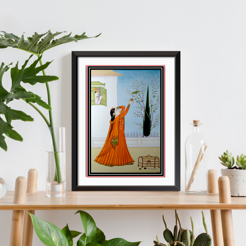Nayak Nayika | Kangra Miniature Painting