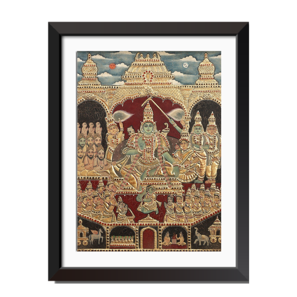 Lorad Rama Darbar | 24 Karat Gold | Tanjore Painting