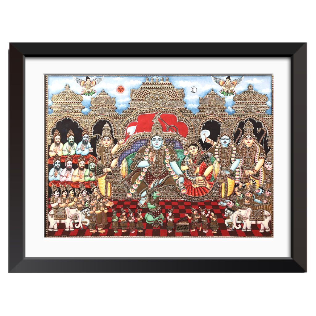 Ram Darbar | 24 Karat Gold | Tanjore Painting