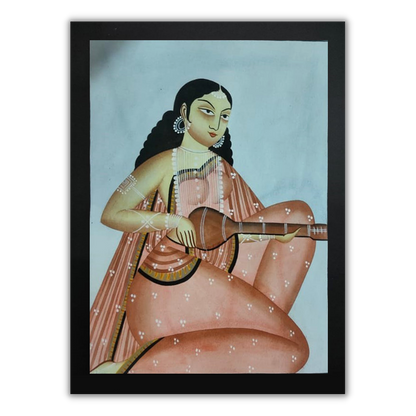 A Lady Playing instrument